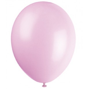 Powder Pink Latex Balloons x10